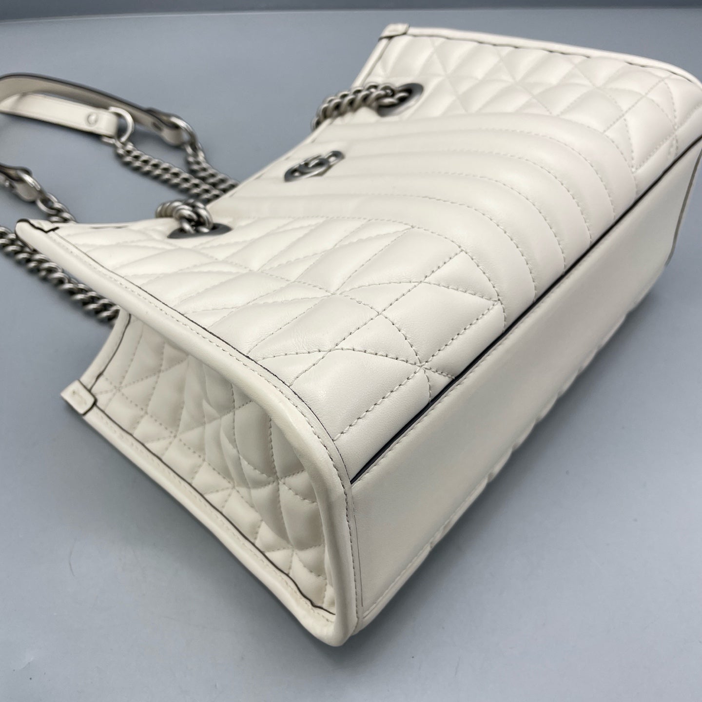 Gucci - Marmont Tote - Leather - White - (medium)