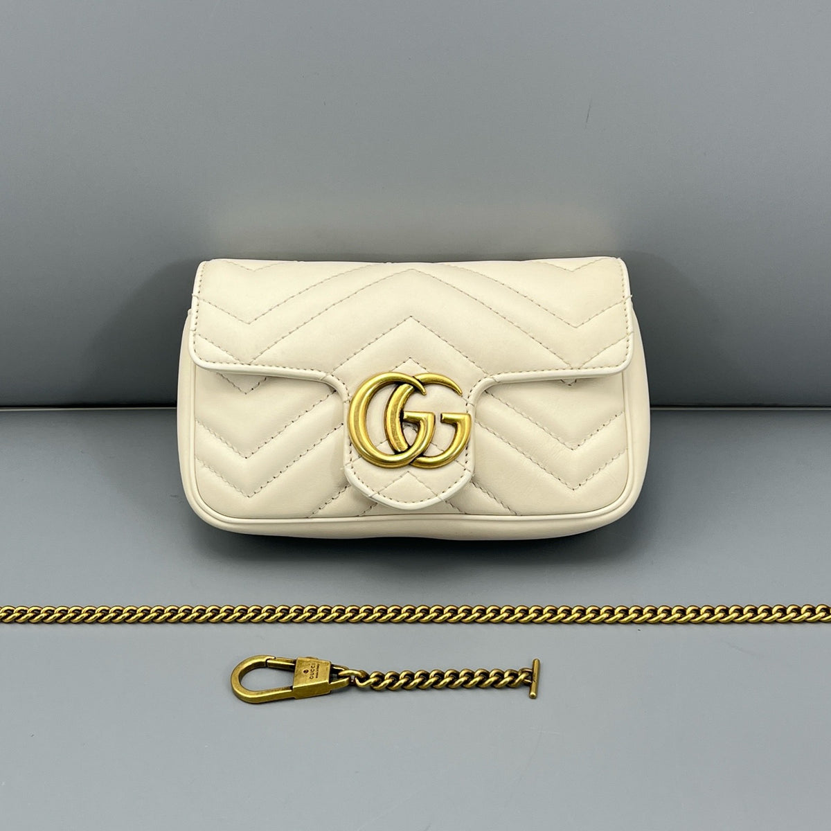 Gucci - Marmont Ultra Mini - Leather - White - (mini)