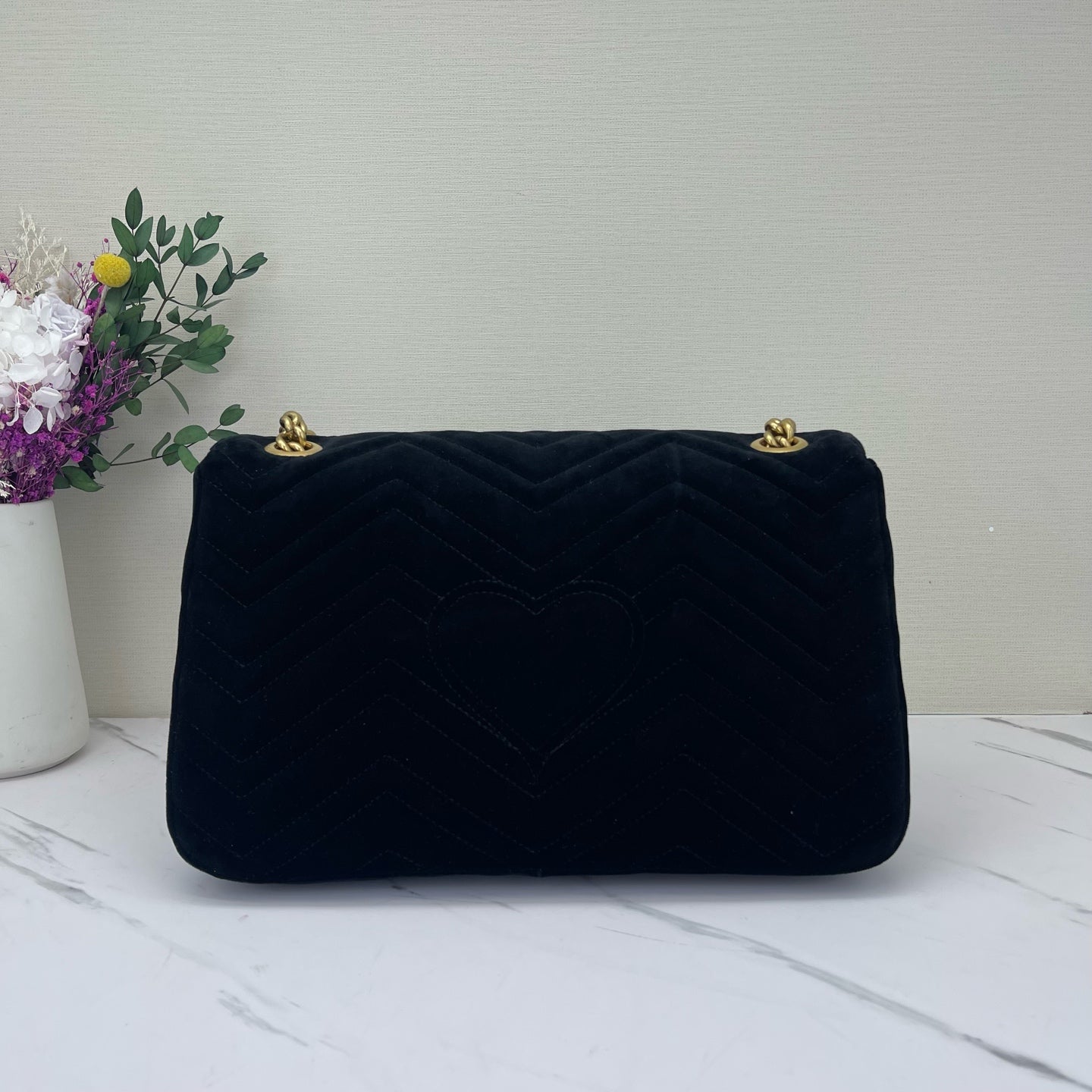 Gucci - Marmont - Velvet - Black - (medium)