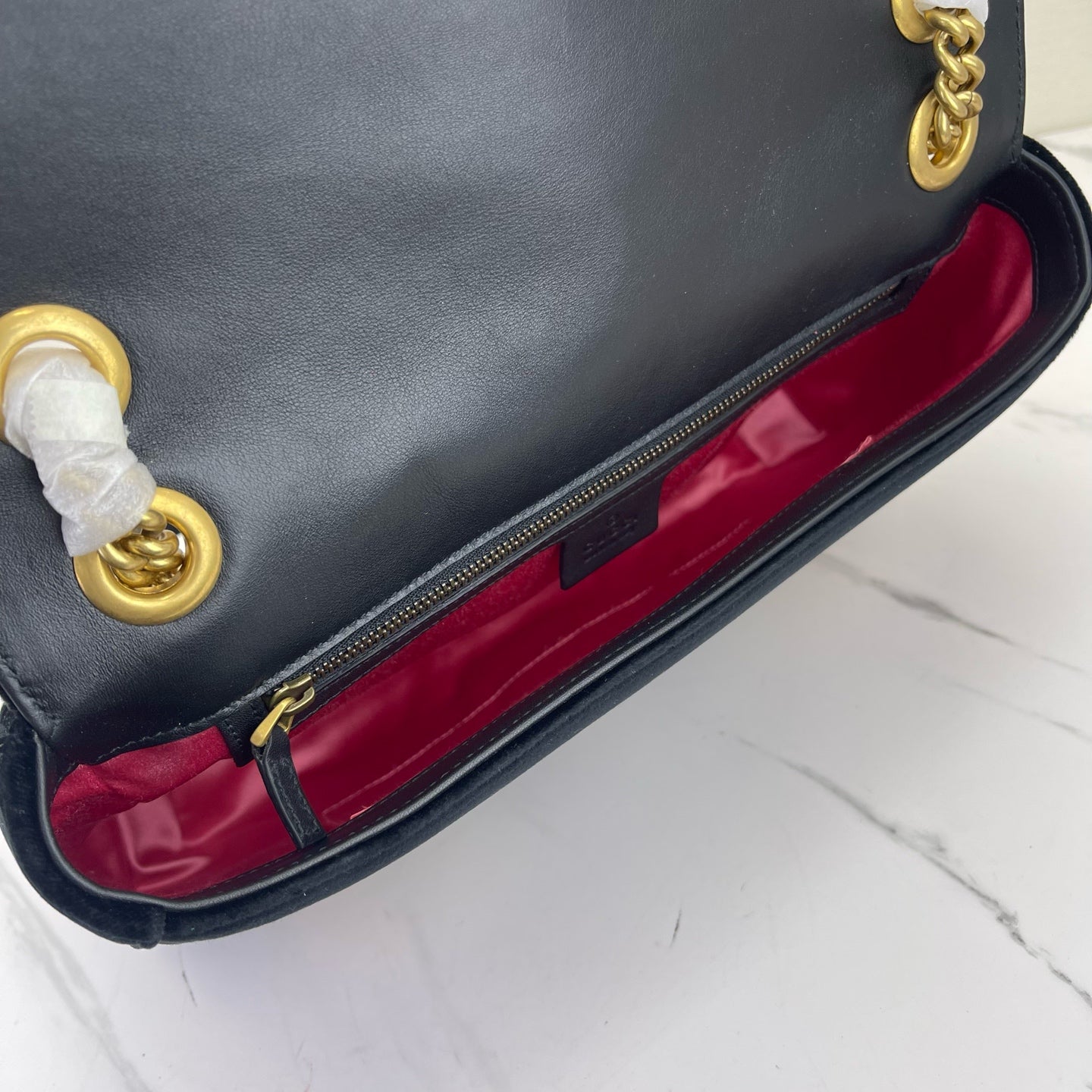 Gucci - Marmont - Velvet - Black - (medium)
