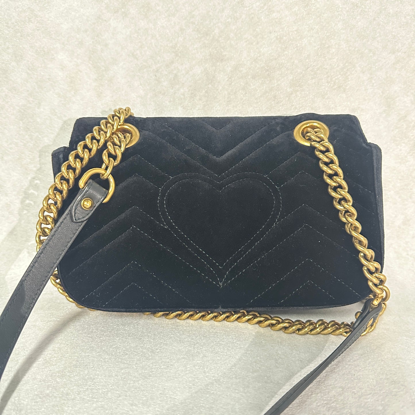 Gucci - Marmont - Velvet - Black - (mini)
