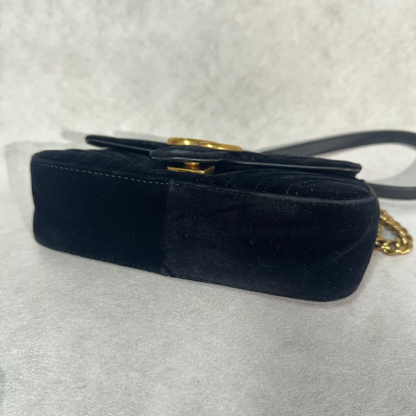 Gucci - Marmont - Velvet - Black - (mini)