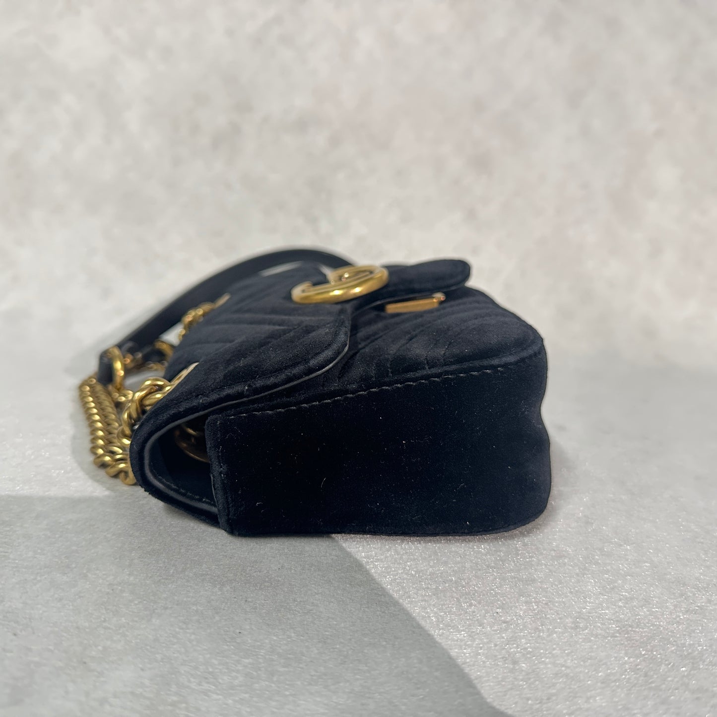 Gucci - Marmont - Velvet - Black - (mini)