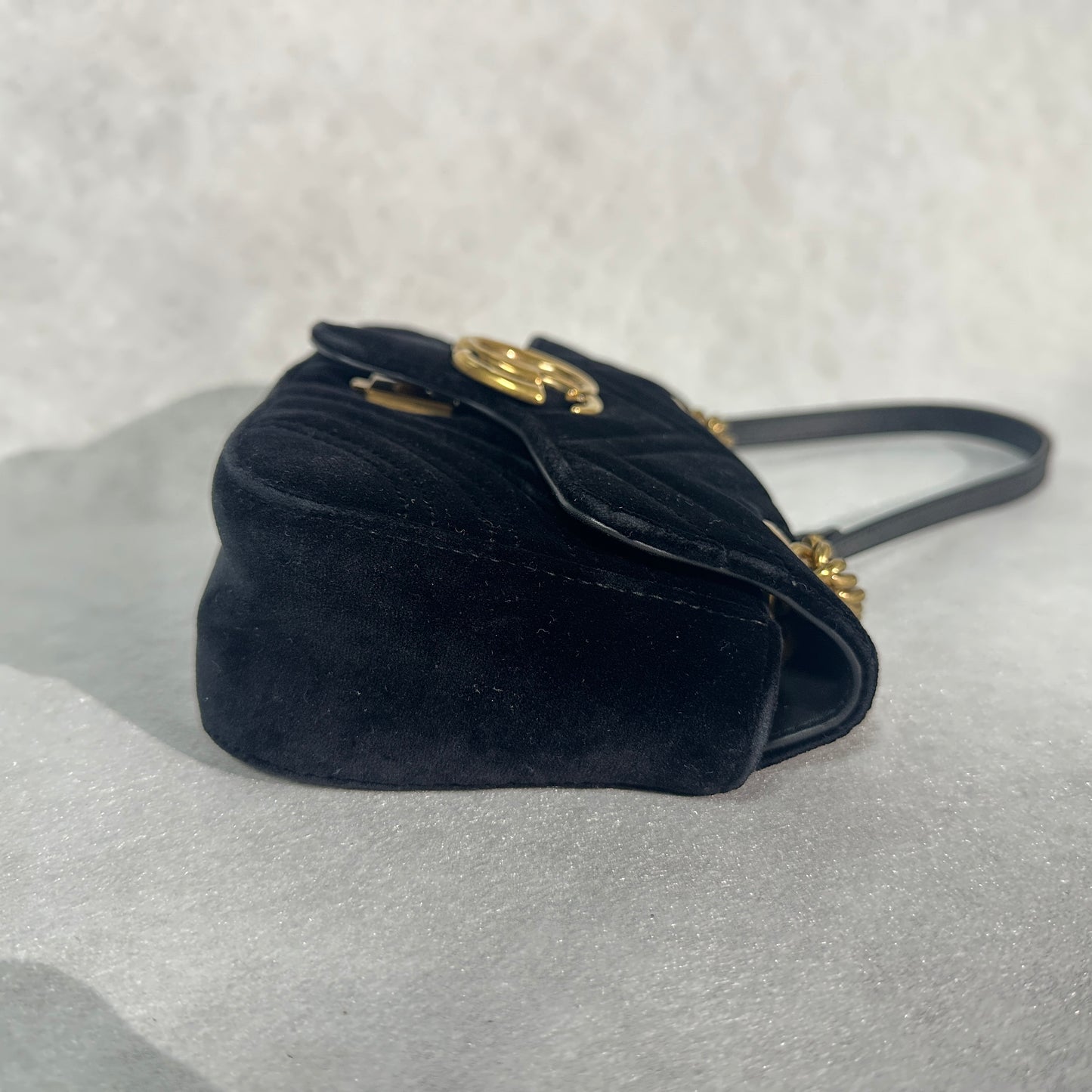 Gucci - Marmont - Velvet - Black - (mini)