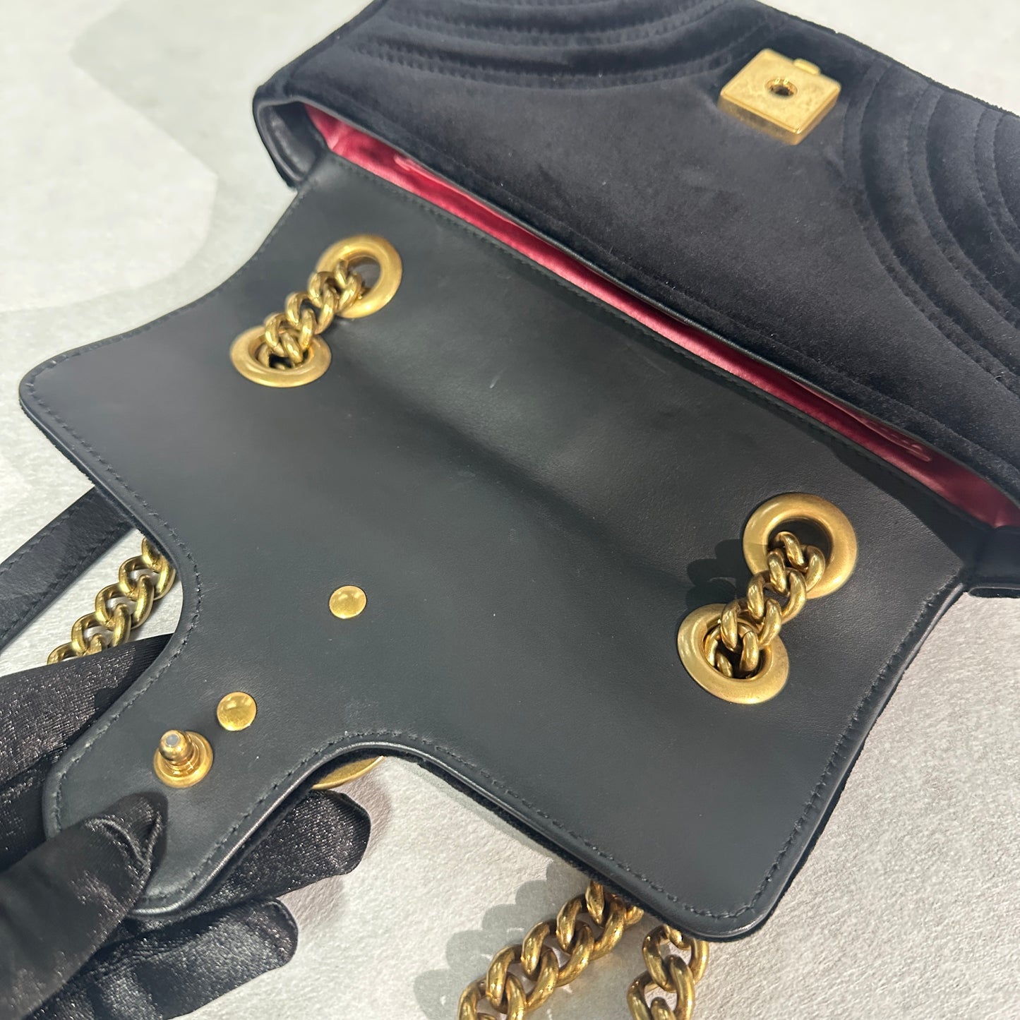 Gucci - Marmont - Velvet - Black - (mini)