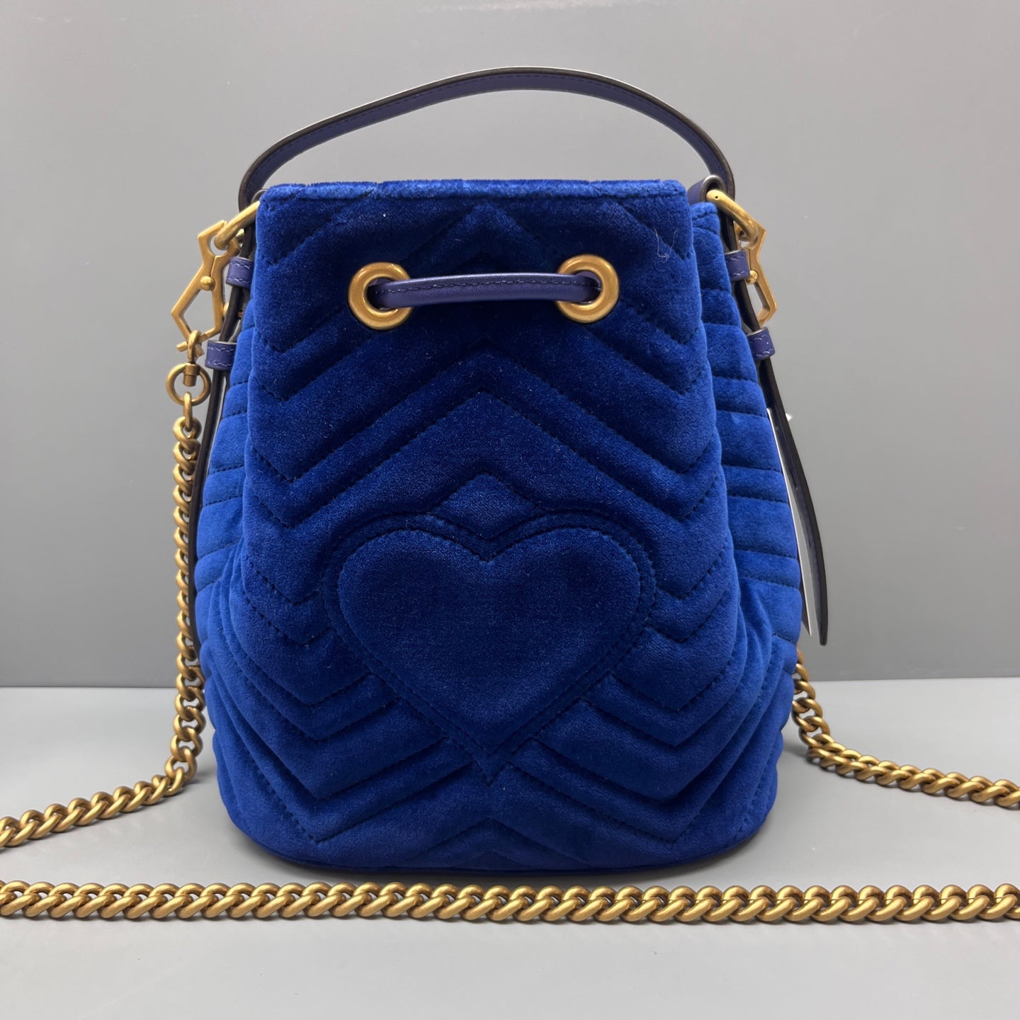 Gucci - Marmont - Velvet - Blue - (mini)