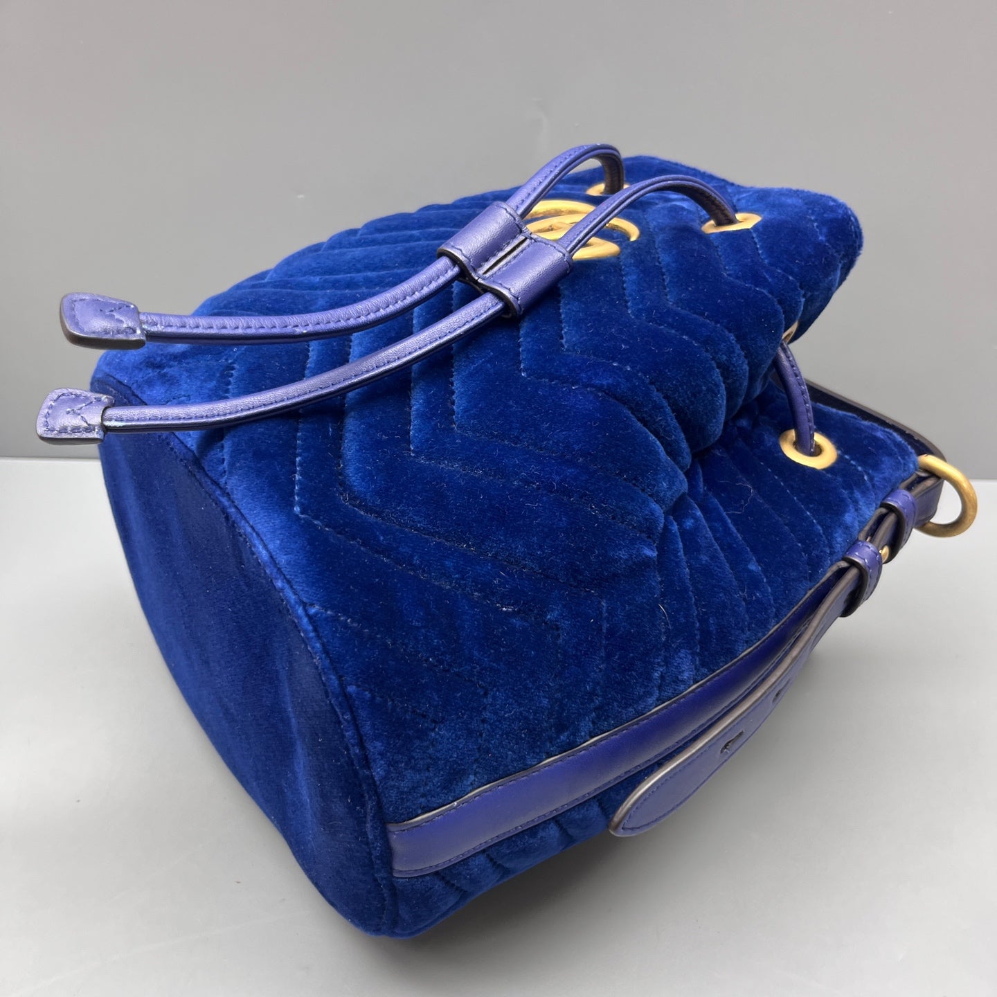 Gucci - Marmont - Velvet - Blue - (mini)