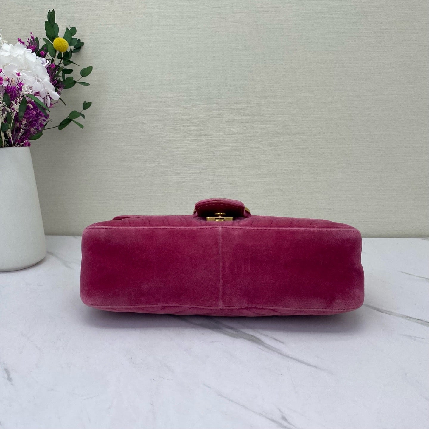 Gucci - Marmont - Velvet - Pink - (medium)