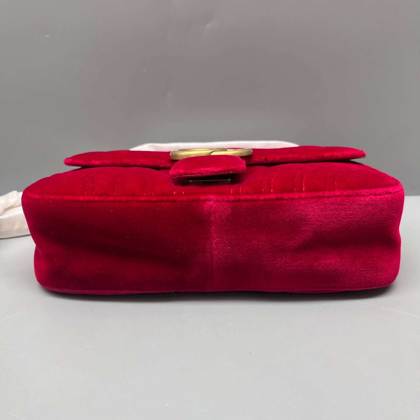 Gucci - Marmont - Velvet - Red - (small)