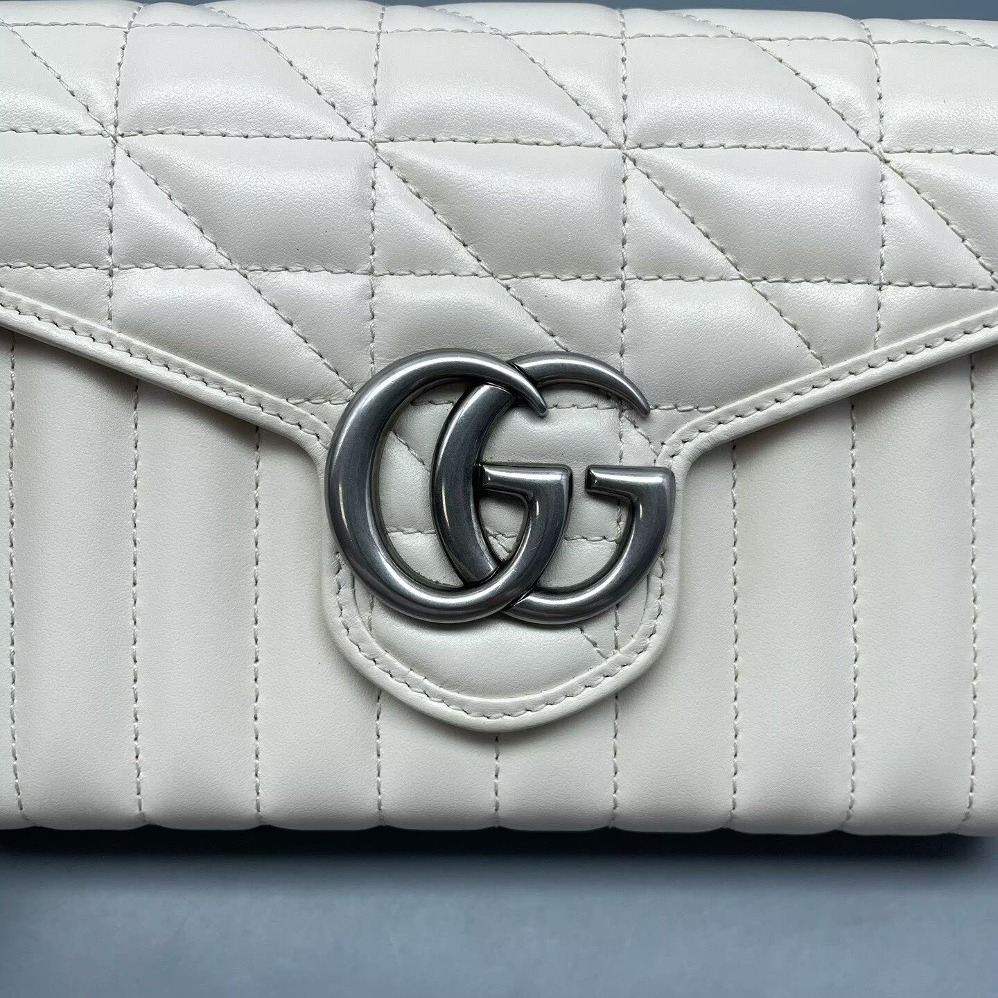 Gucci - Marmont Wallet on Chain - Leather - White - (mini)