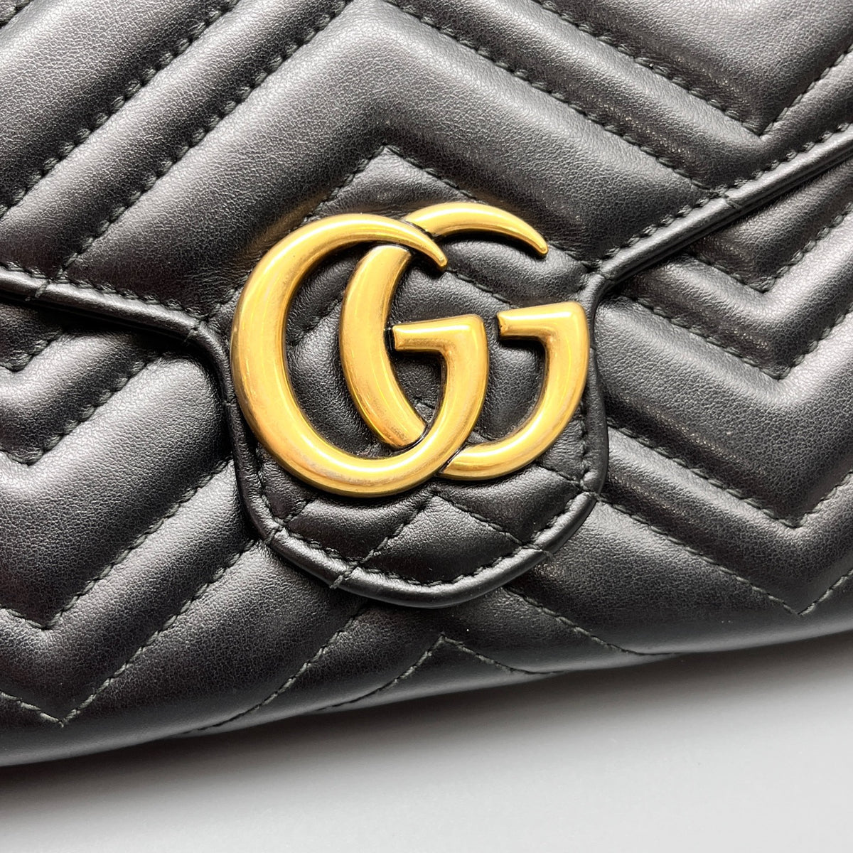 Gucci - Marmont Wallet on Chain (WOC) - Leather - Black - (mini)