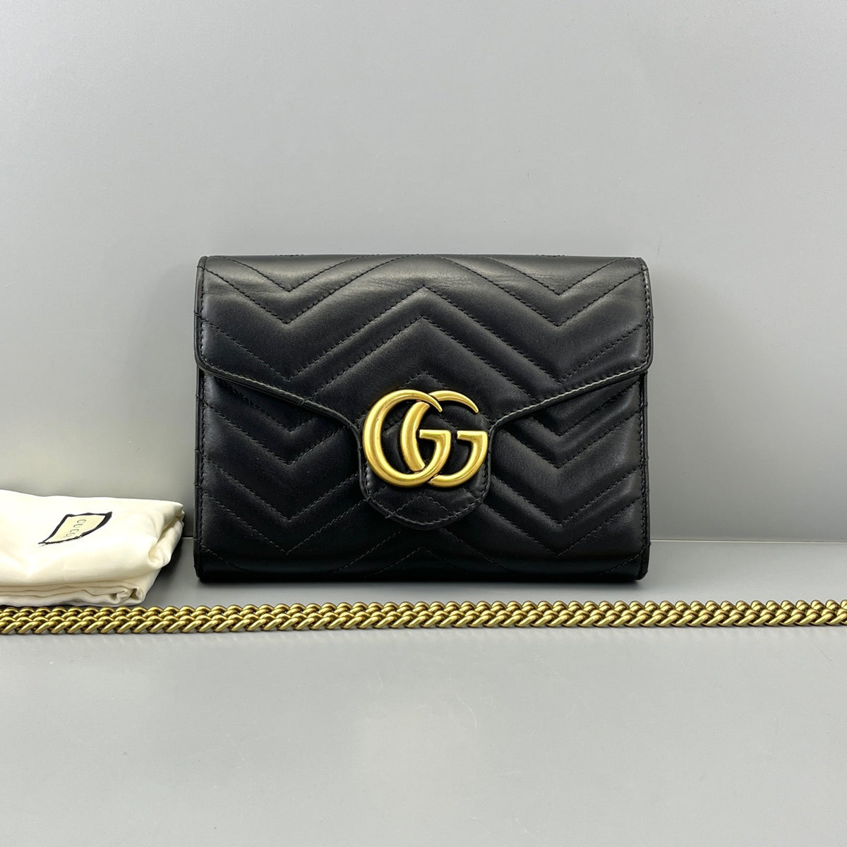 Gucci - Marmont WOC - Leather - Black - (mini)
