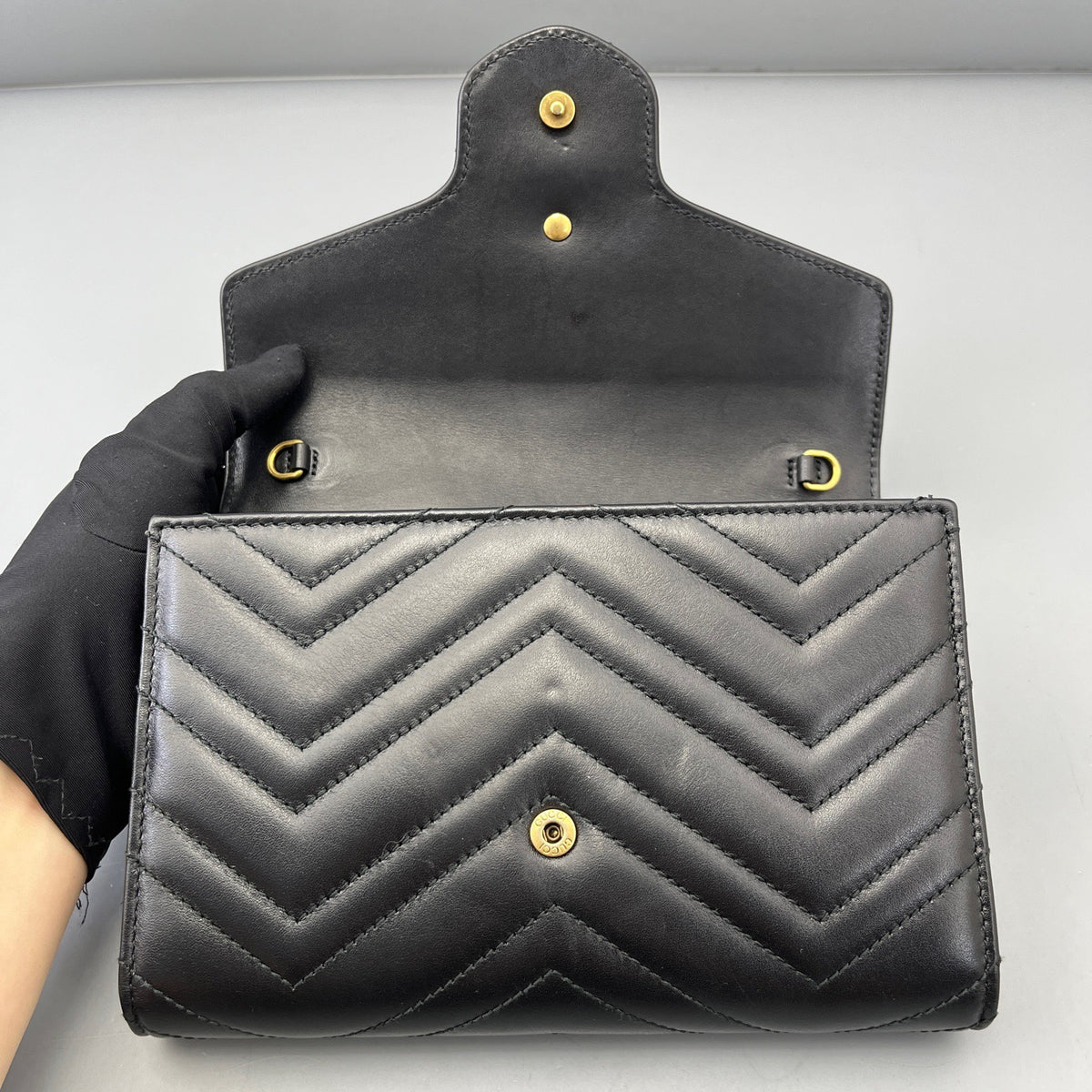 Gucci - Marmont WOC - Leather - Black - (mini)
