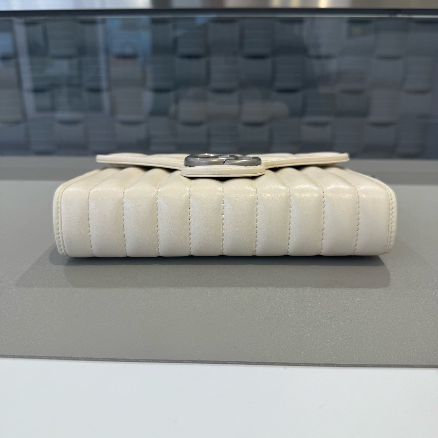 Gucci - Marmont WOC (Wallet on Chain) - Leather - White - (mini)