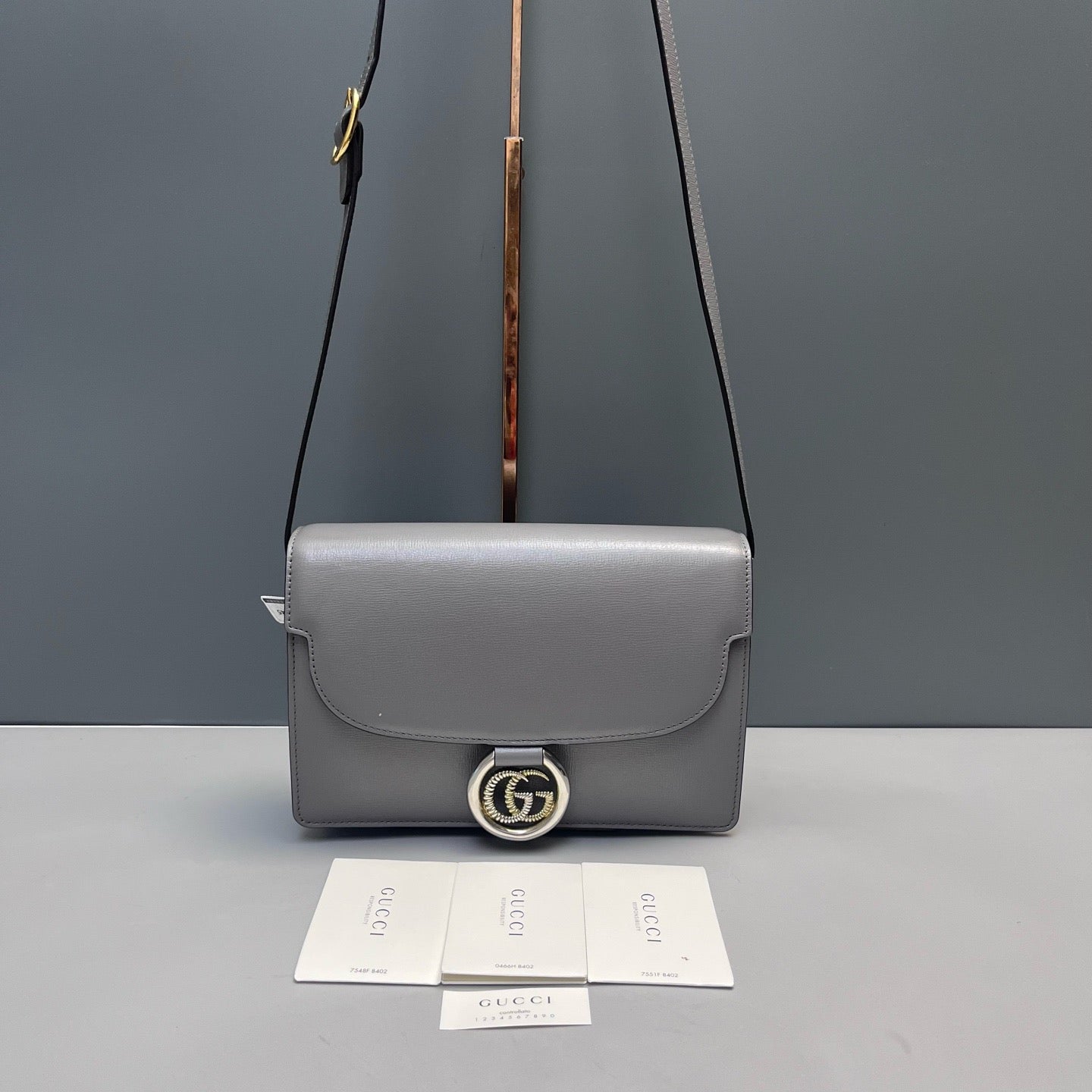 Gucci - Messenger Bag - Leather - Grey - (small)