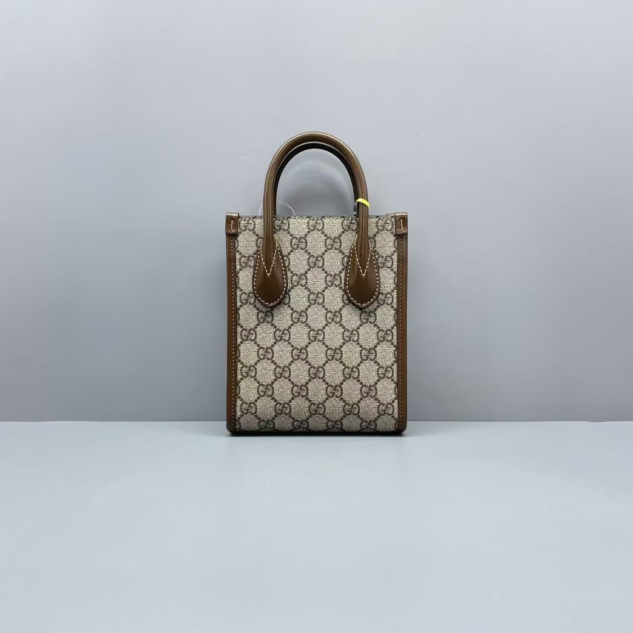 Gucci - Mini Tote - GG Supreme canvas with leather trim - Beige and Brown - (mini)