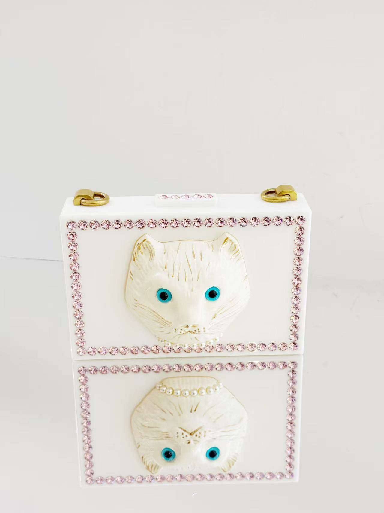 Gucci - Museum Bobcat Box Limited Edition - Acrylic - White - (mini)
