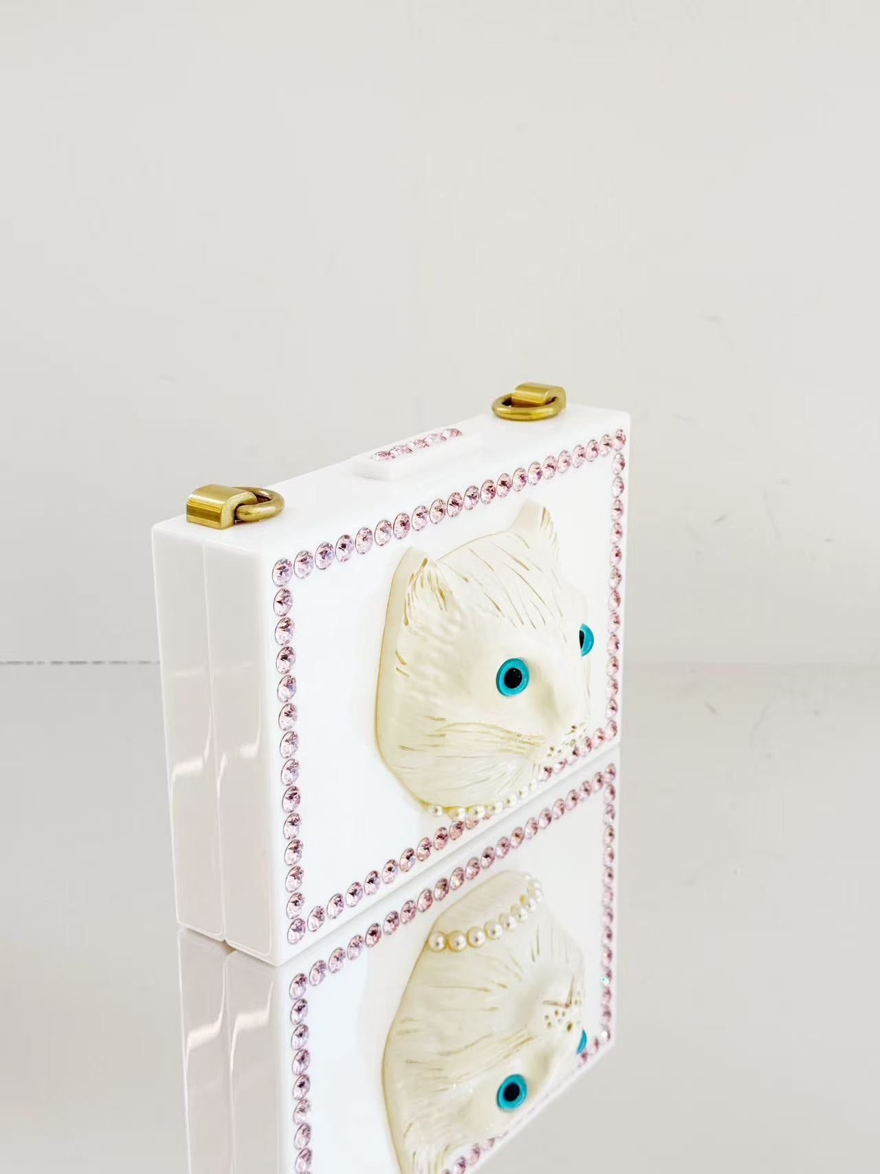 Gucci - Museum Bobcat Box Limited Edition - Acrylic - White - (mini)