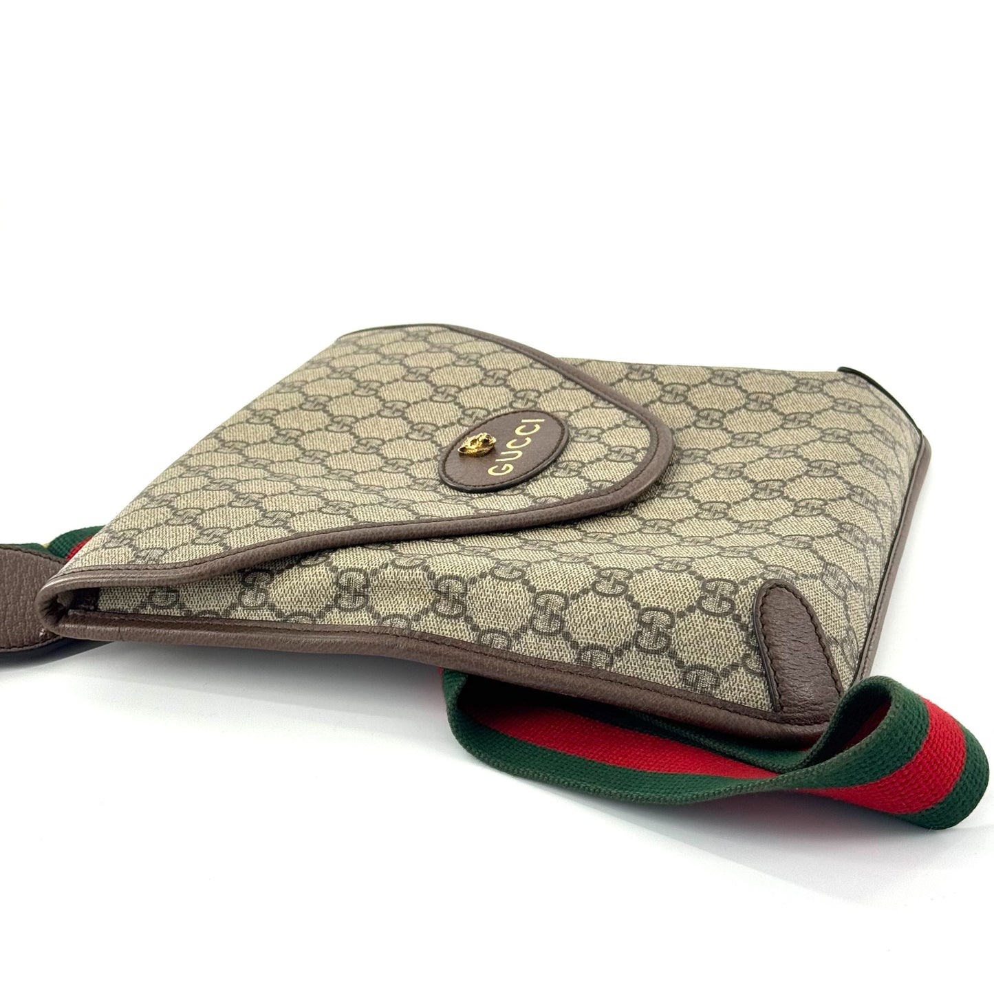 Gucci - Neo Vintage GG Supreme Messenger Bag with Tiger Head - Coated canvas and leather - Beige - (medium)