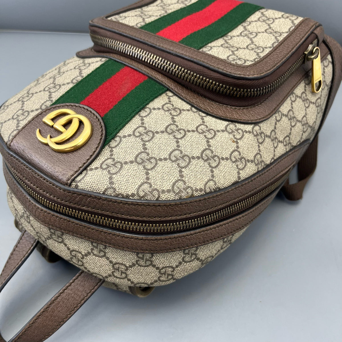 Gucci - Ophidia backpack - Leather - Brown - (mini)