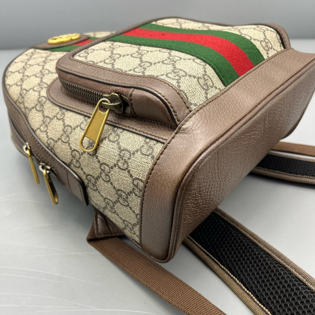 Gucci - Ophidia Backpack - Synthetic - Beige - (mini)