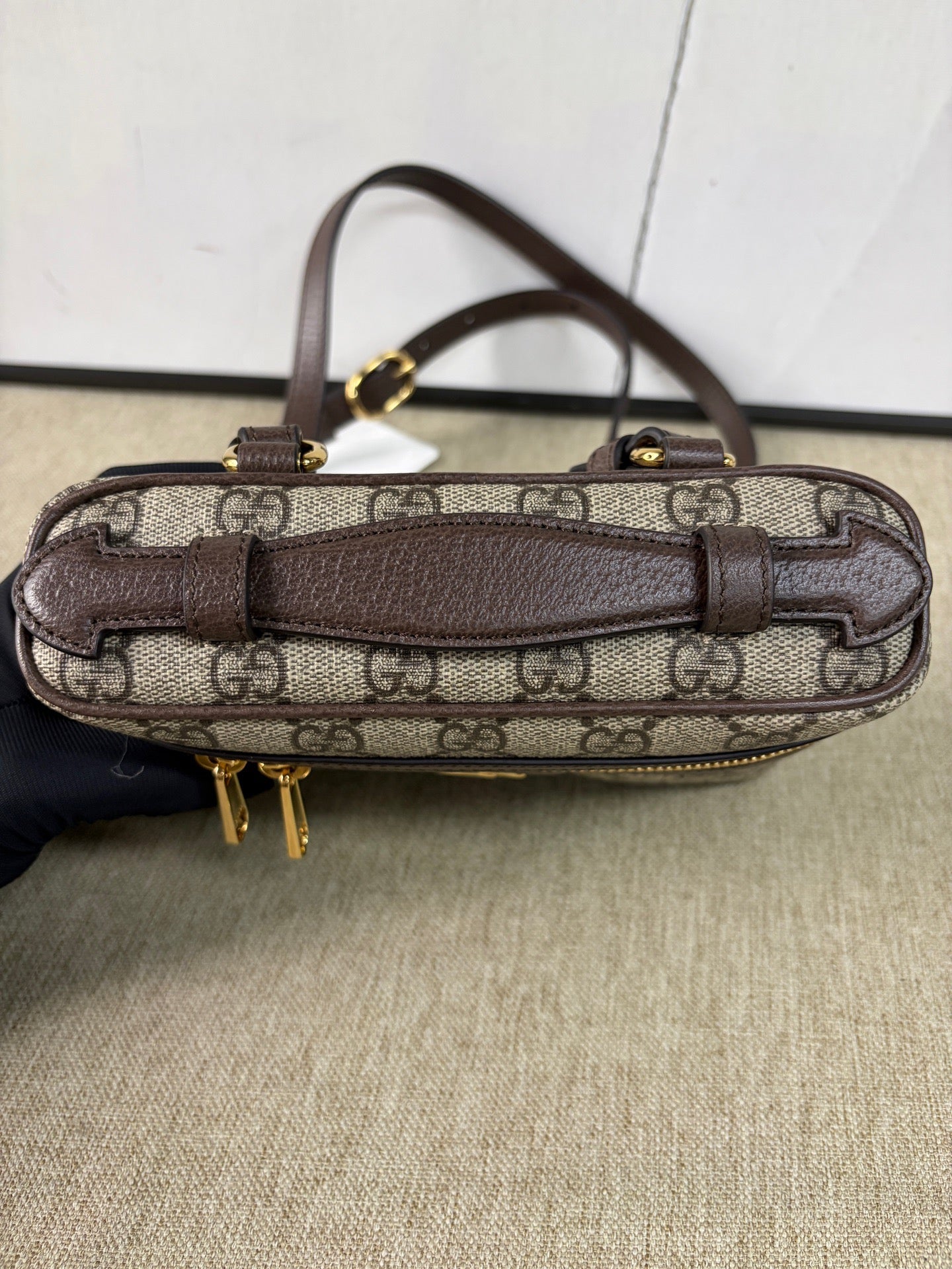 Gucci - Ophidia Box Bag - GG Supreme canvas with leather trim - Brown - (mini)