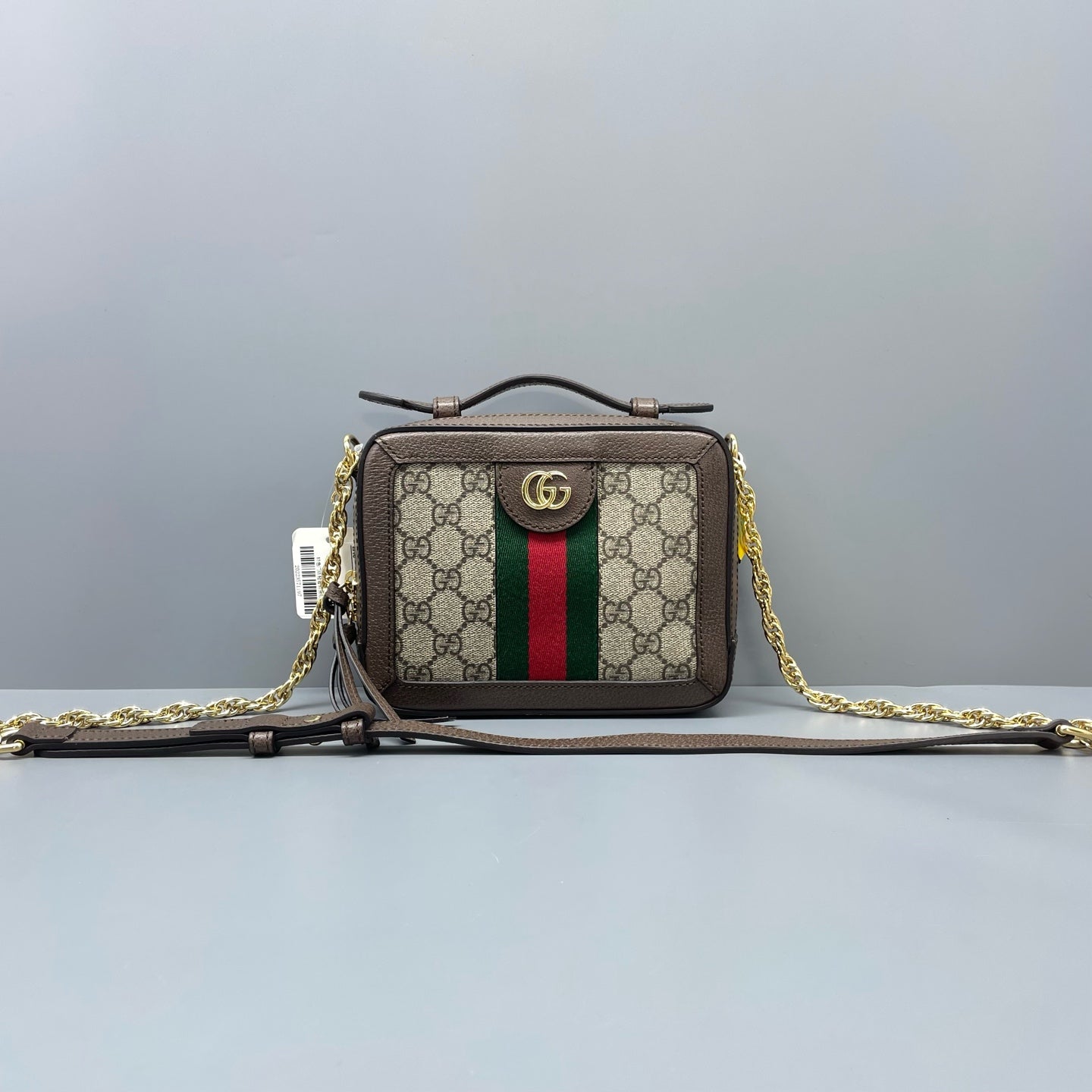 Gucci - Ophidia Box Bag - GG Supreme coated canvas and grained leather - Brown - (mini)
