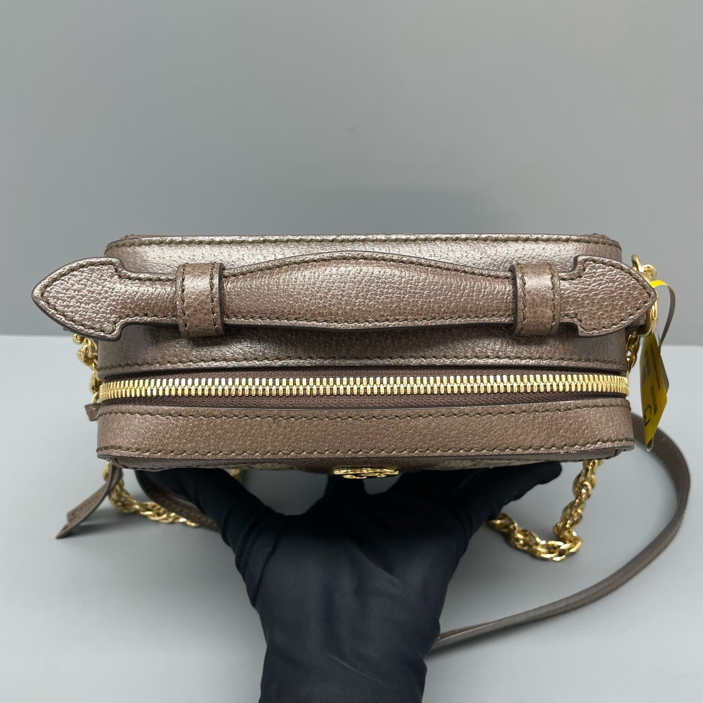 Gucci - Ophidia Box Bag - GG Supreme coated canvas and grained leather - Brown - (mini)
