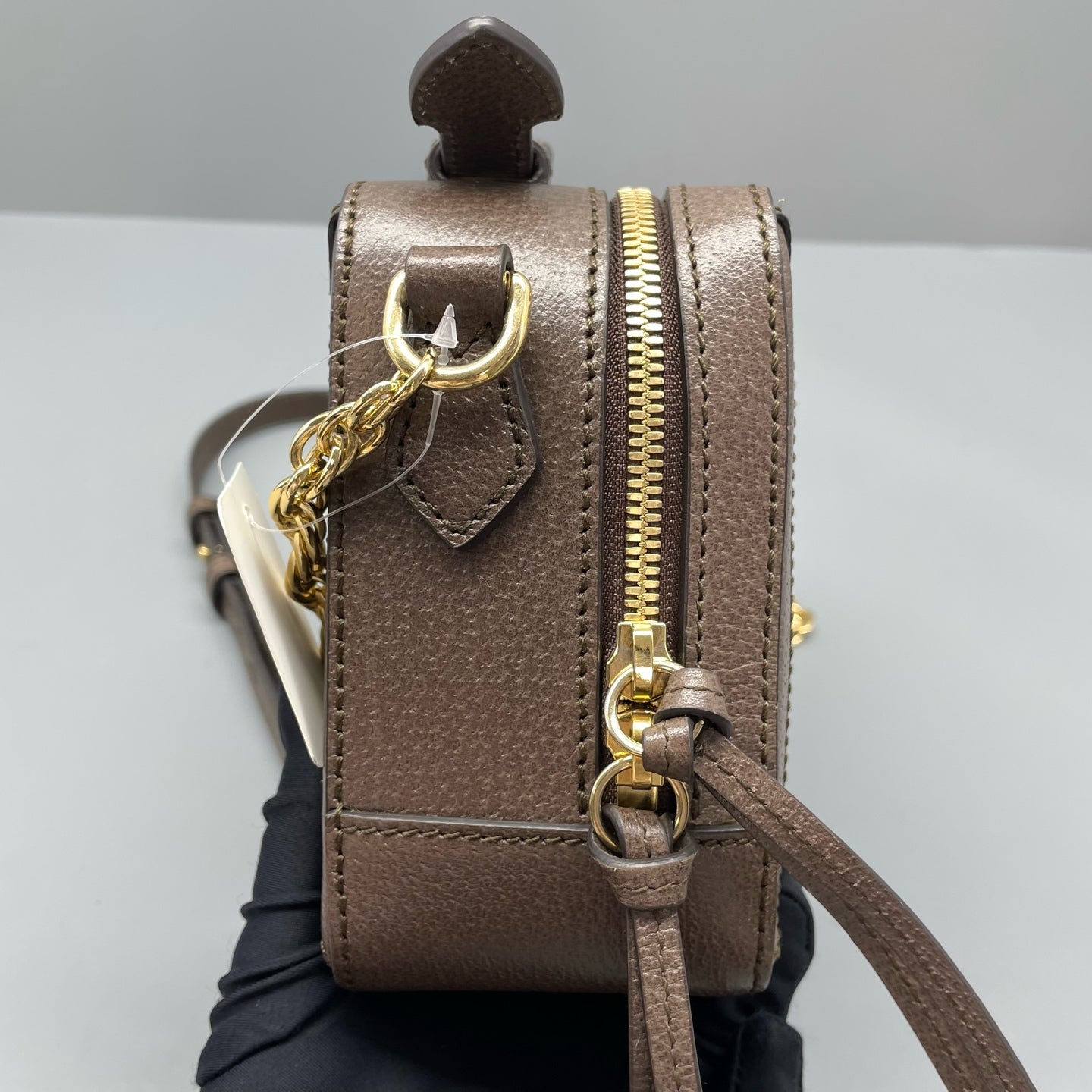 Gucci - Ophidia Box Bag - GG Supreme coated canvas and grained leather - Brown - (mini)