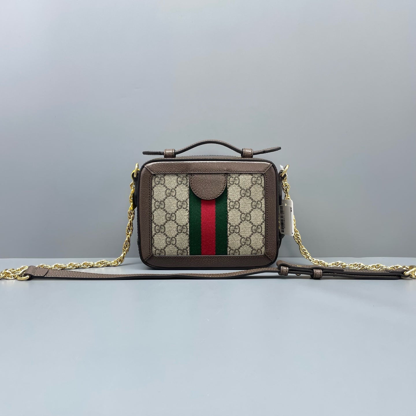 Gucci - Ophidia Box Bag - GG Supreme coated canvas and grained leather - Brown - (mini)