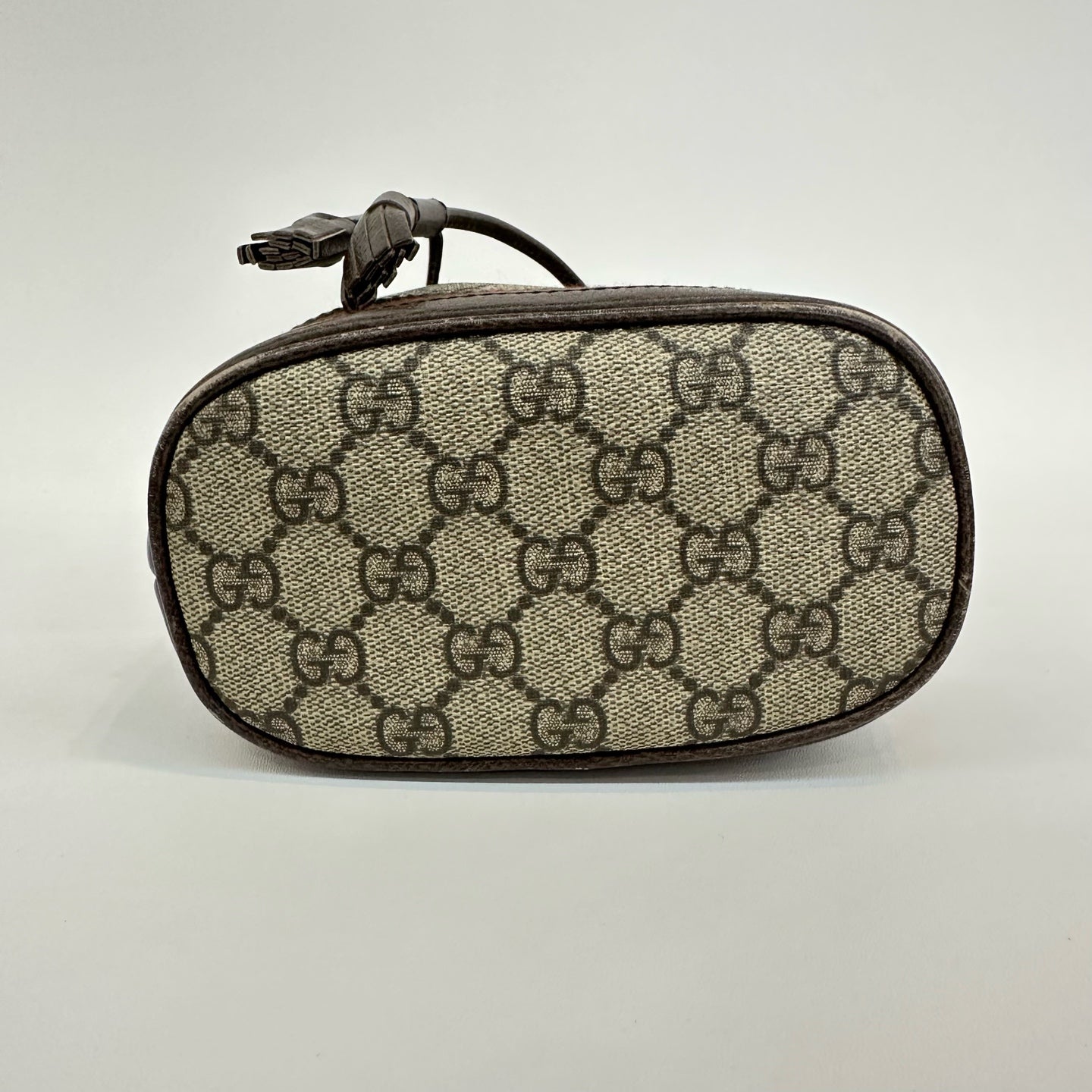 Gucci - Ophidia Bucket Bag - Coated canvas with leather trim - Beige, Brown, Red, Green - (mini)