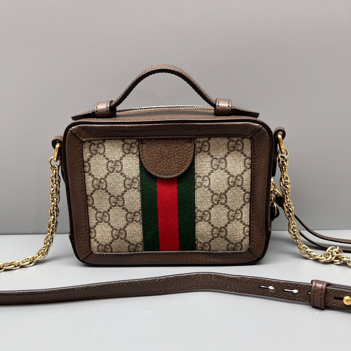 Gucci - Ophidia Camera Bag - Leather - Brown - (mini)