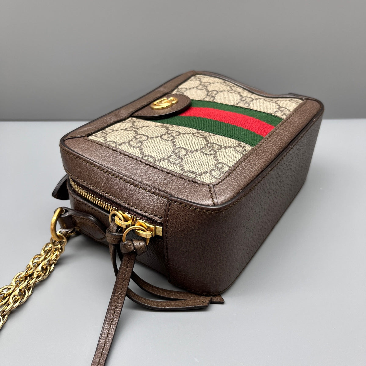 Gucci - Ophidia Camera Bag - Leather - Brown - (mini)