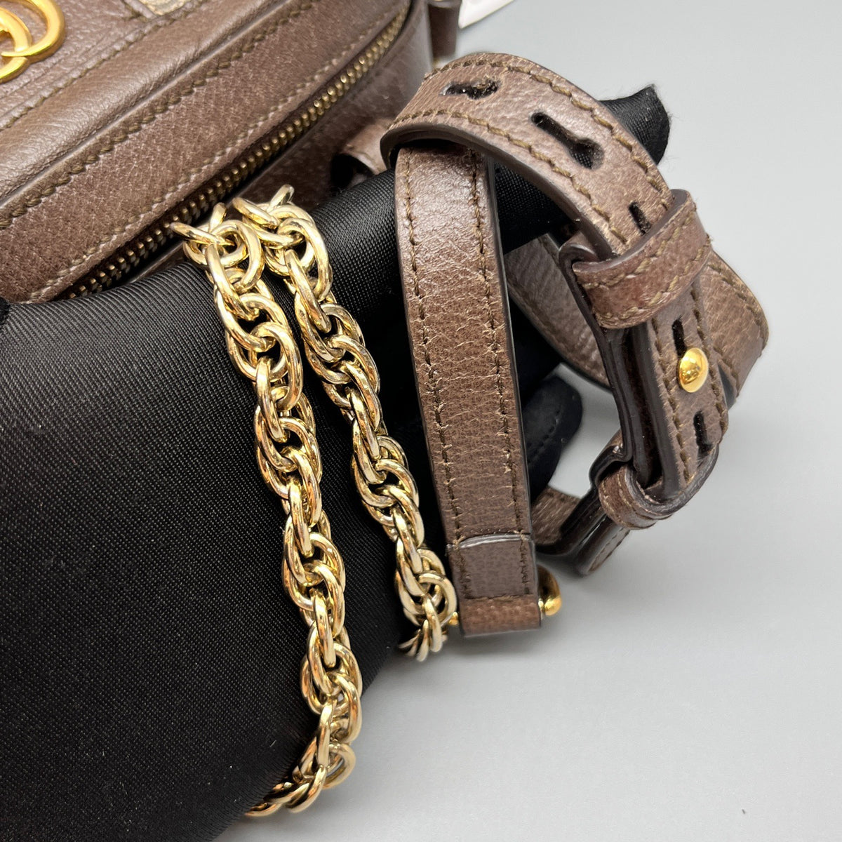 Gucci - Ophidia Camera Bag - Leather - Brown - (mini)
