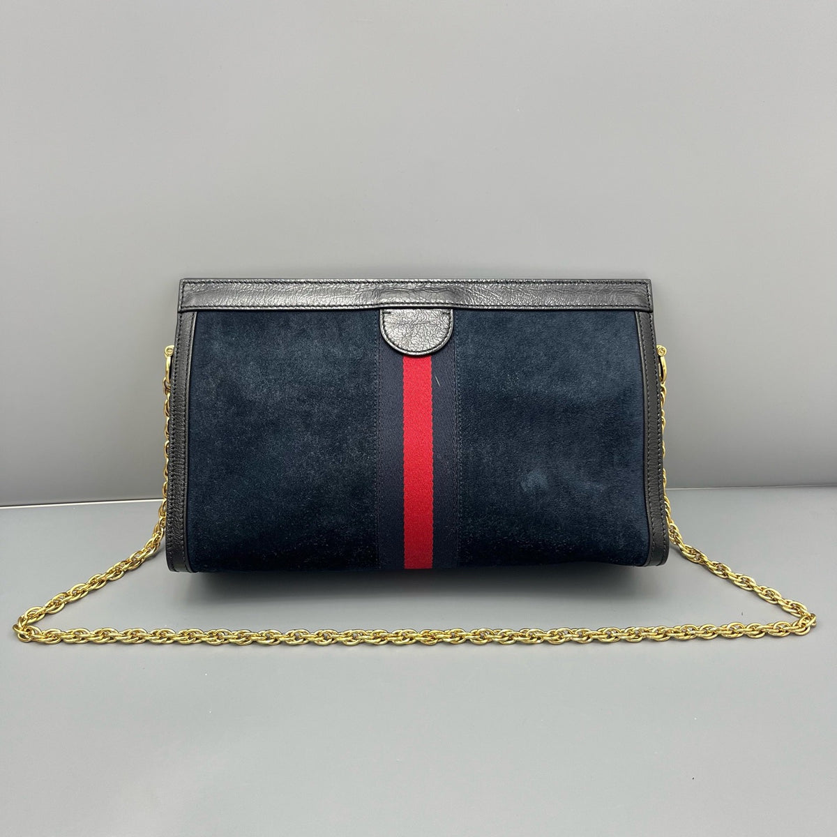 Gucci - Ophidia Clip Bag - Suede - Black - (medium)