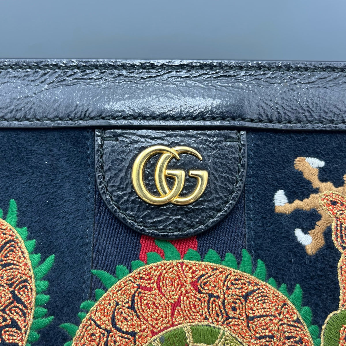 Gucci - Ophidia Clip Bag - Suede - Black - (medium)