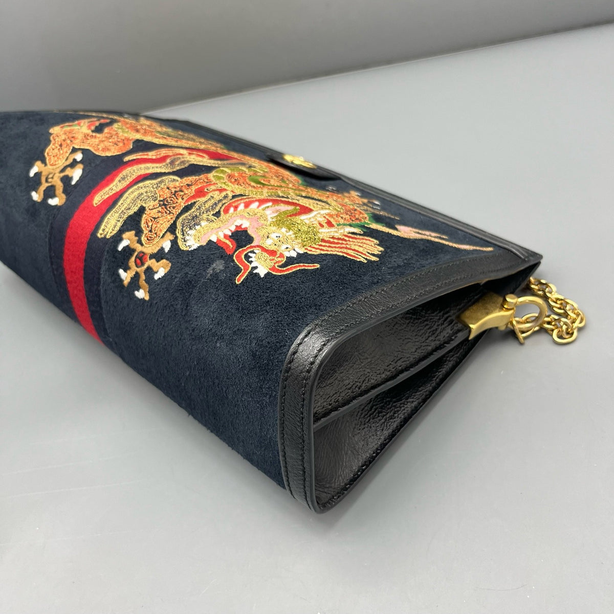 Gucci - Ophidia Clip Bag - Suede - Black - (medium)