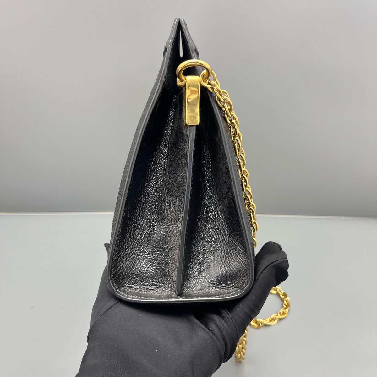 Gucci - Ophidia Clip Bag - Suede - Black - (medium)