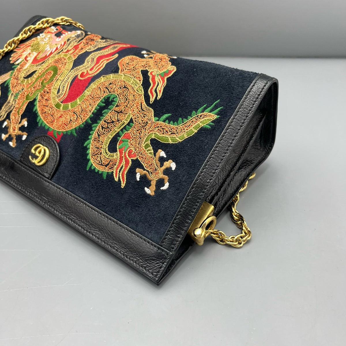 Gucci - Ophidia Clip Bag - Suede - Black - (medium)