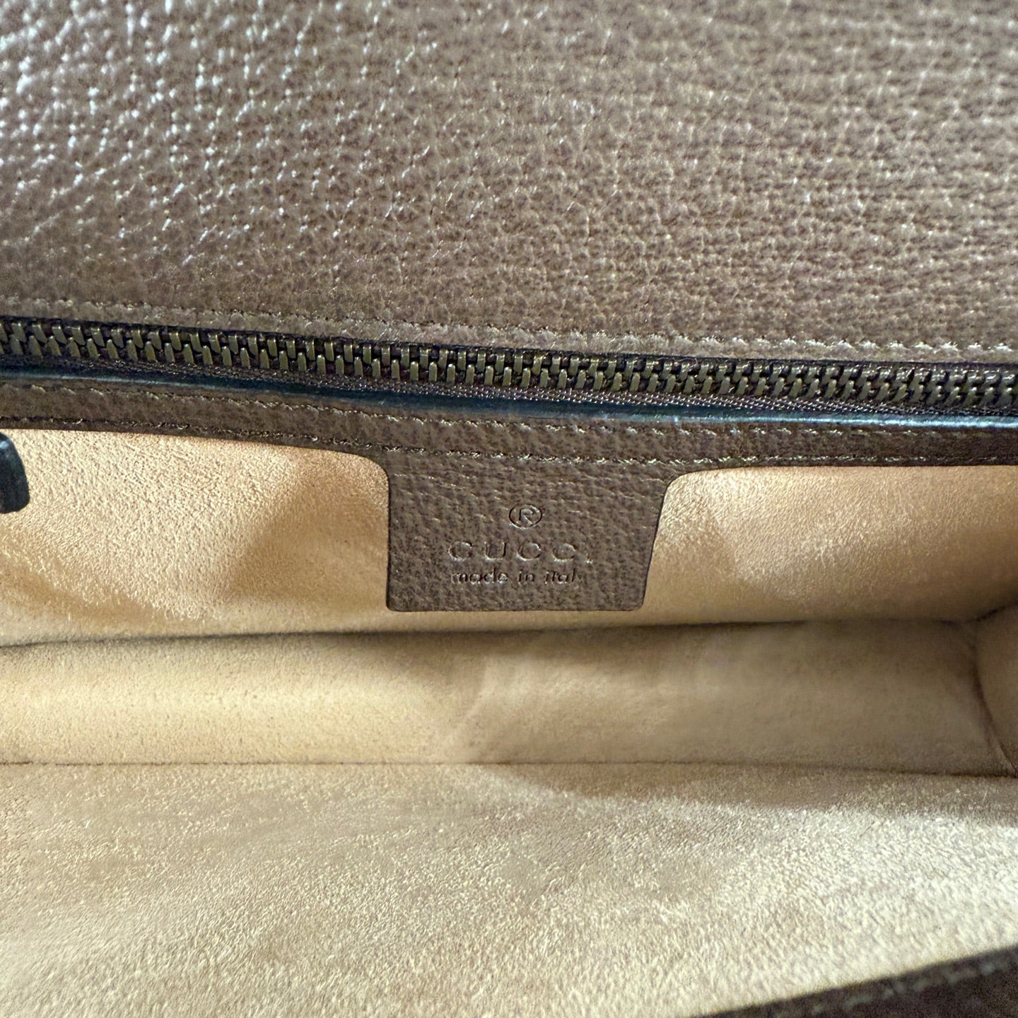 Gucci - Ophidia GG Small Top Handle Bag - Leather - Brown - (small)