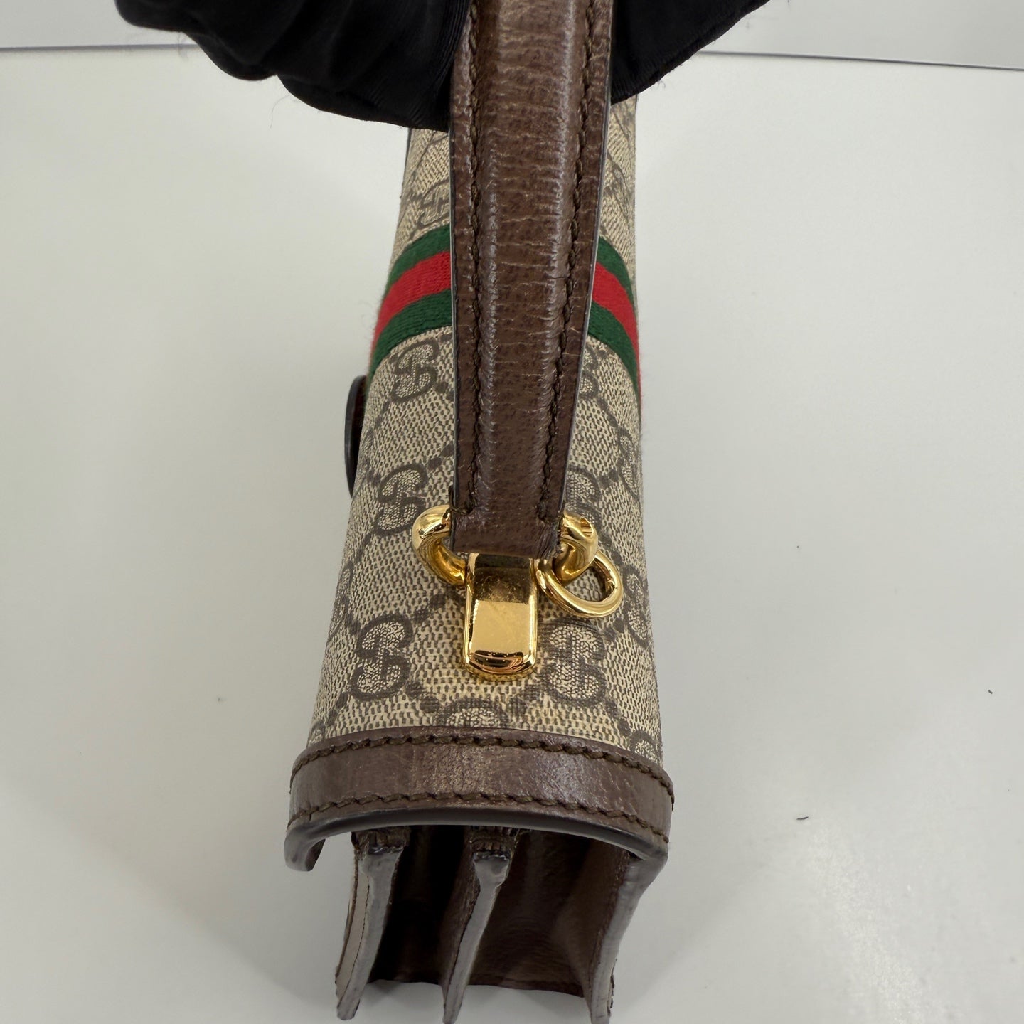 Gucci - Ophidia GG Small Top Handle Bag - Leather - Brown - (small)
