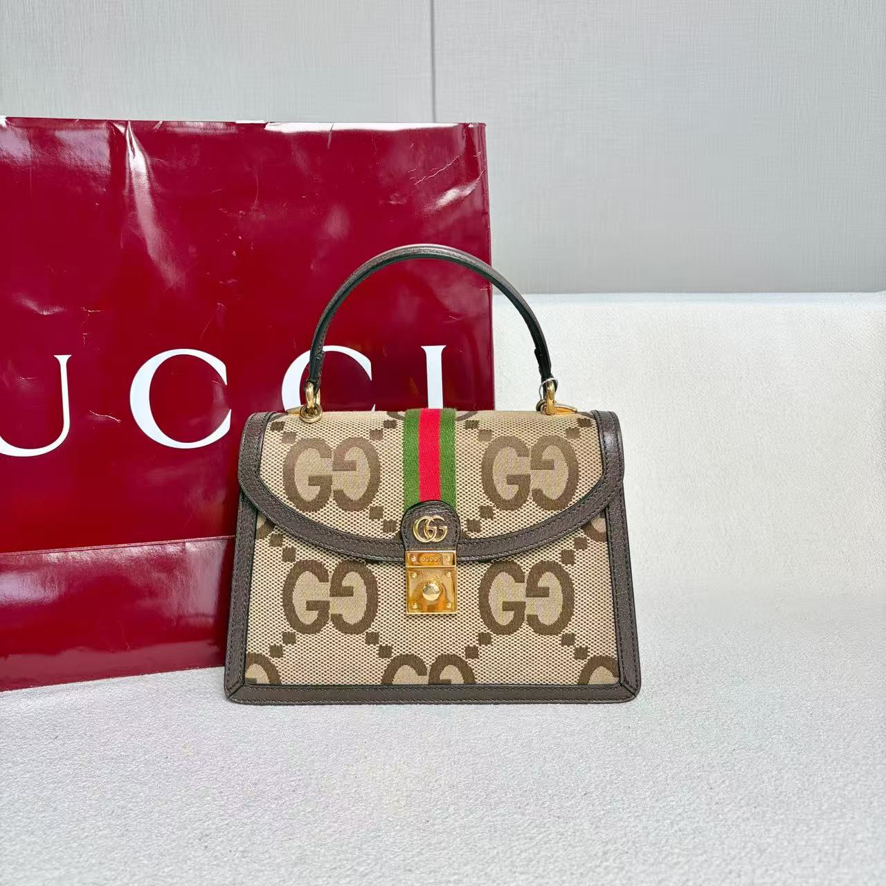 Gucci - Ophidia - GG Supreme canvas and leather - Beige, Brown, Green, Red - (mini)
