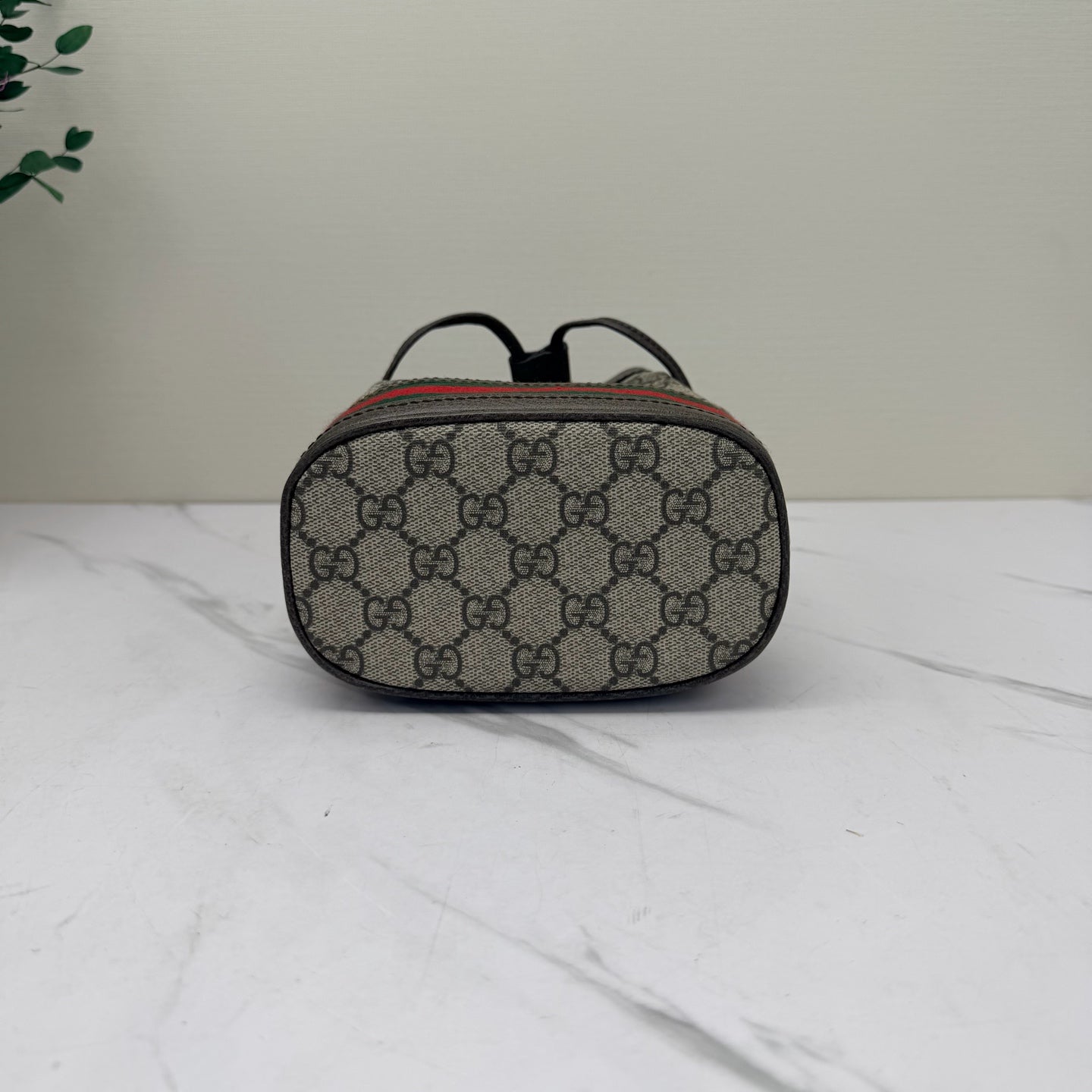 Gucci - Ophidia - GG Supreme canvas with leather trim - Beige and Brown with Web stripe - (small)