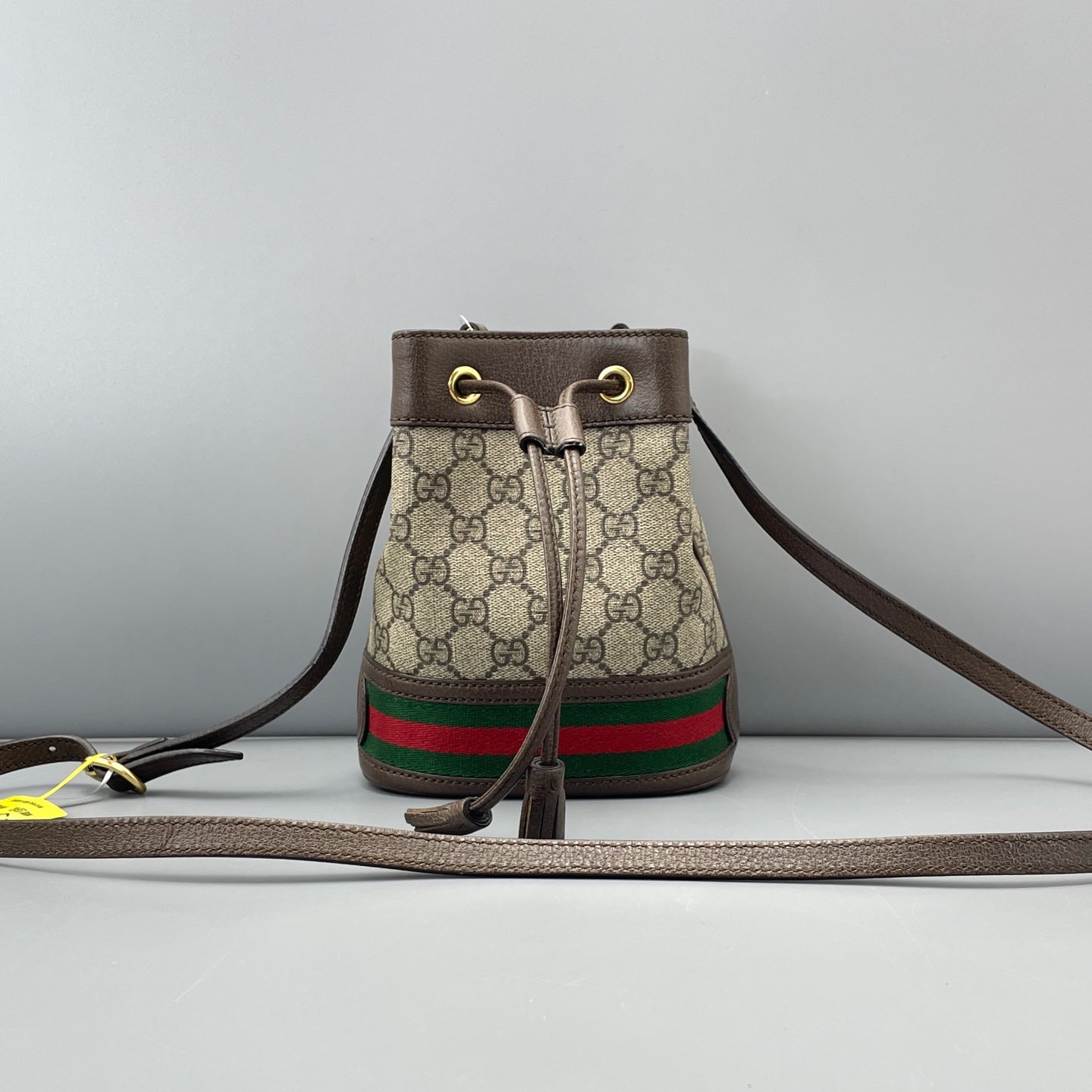 Gucci - Ophidia - GG Supreme canvas with leather trim - Brown - (mini)