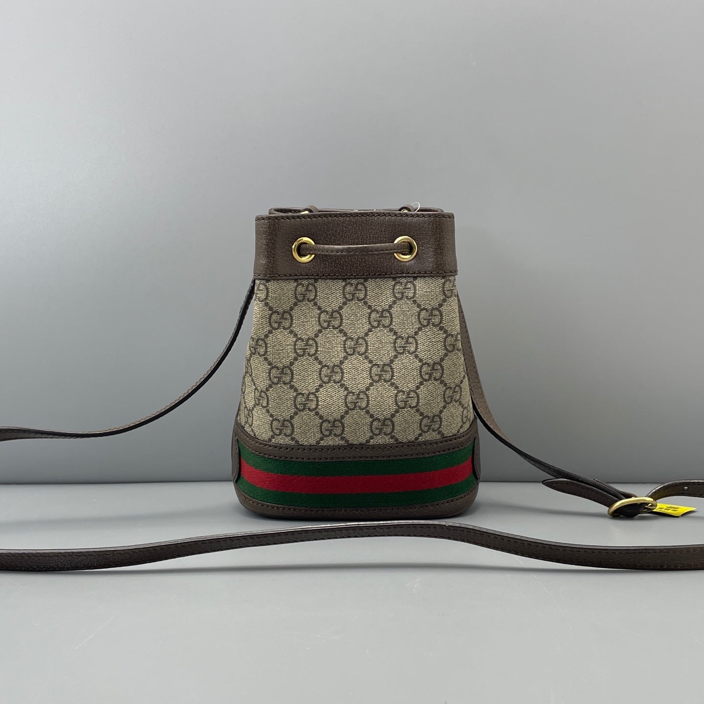 Gucci - Ophidia - GG Supreme canvas with leather trim - Brown - (mini)