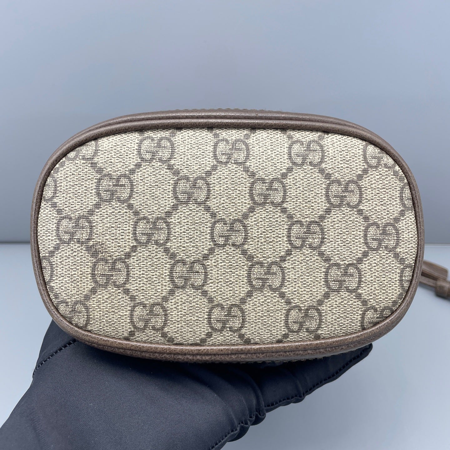 Gucci - Ophidia - GG Supreme canvas with leather trim - Brown - (mini)