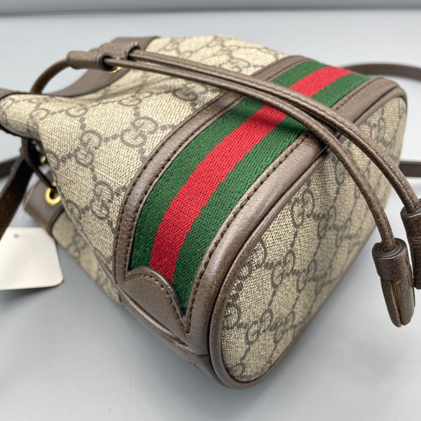 Gucci - Ophidia - GG Supreme canvas with leather trim - Brown - (mini)