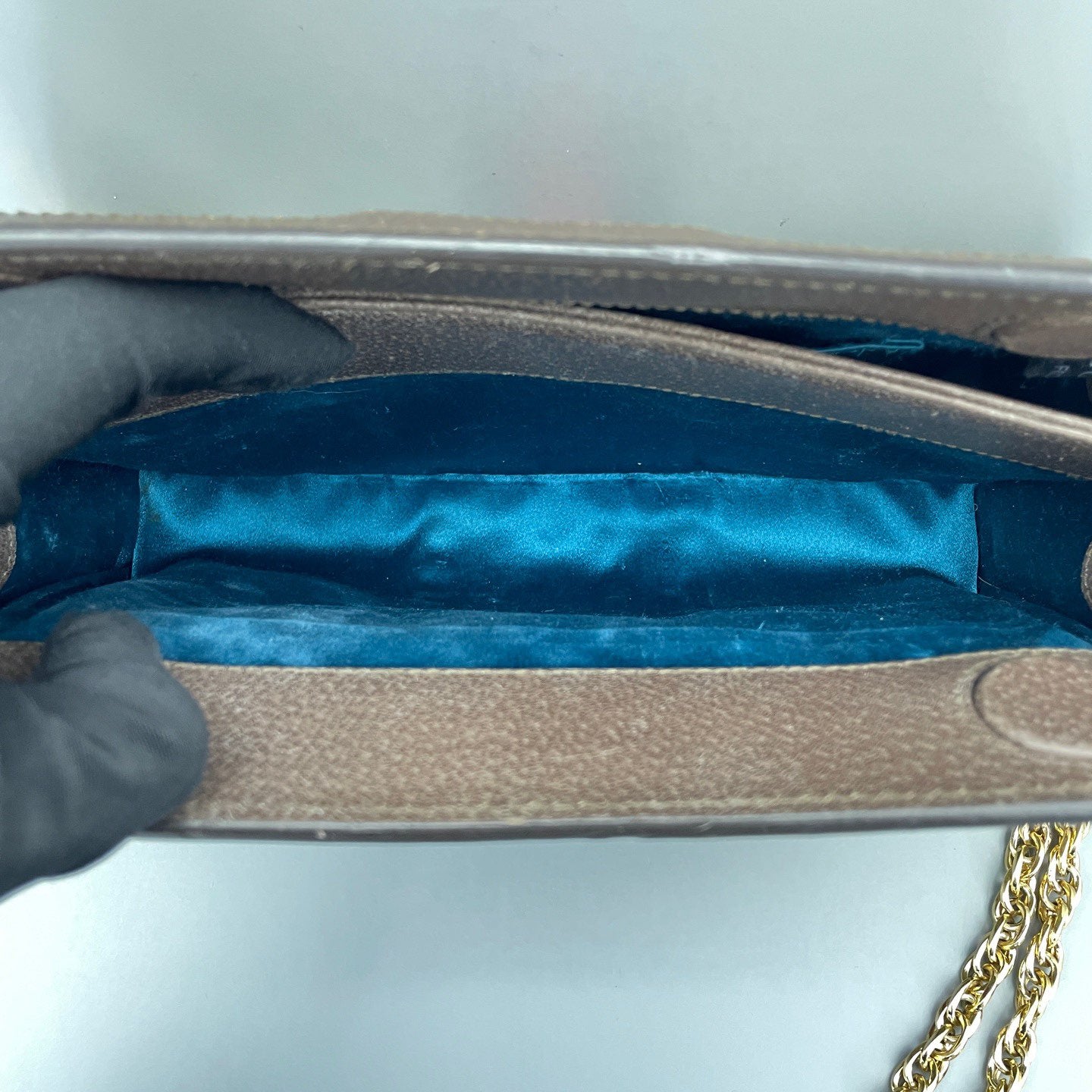 Gucci - Ophidia - GG Supreme canvas with leather trim - Ebony with dark brown leather and green/red Web stripe - (Small)