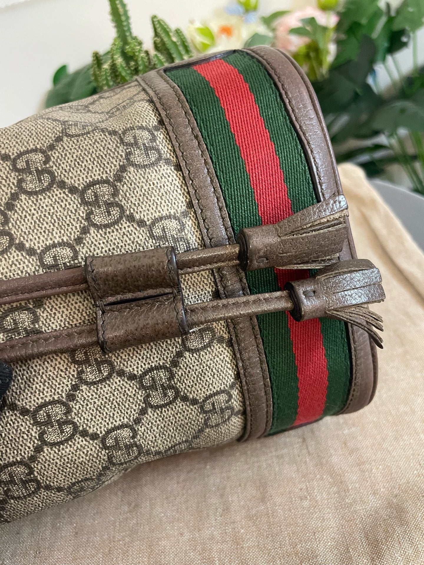 Gucci - Ophidia GG Supreme Drawstring Bucket Bag - Coated canvas and leather - Multicolour - (mini)