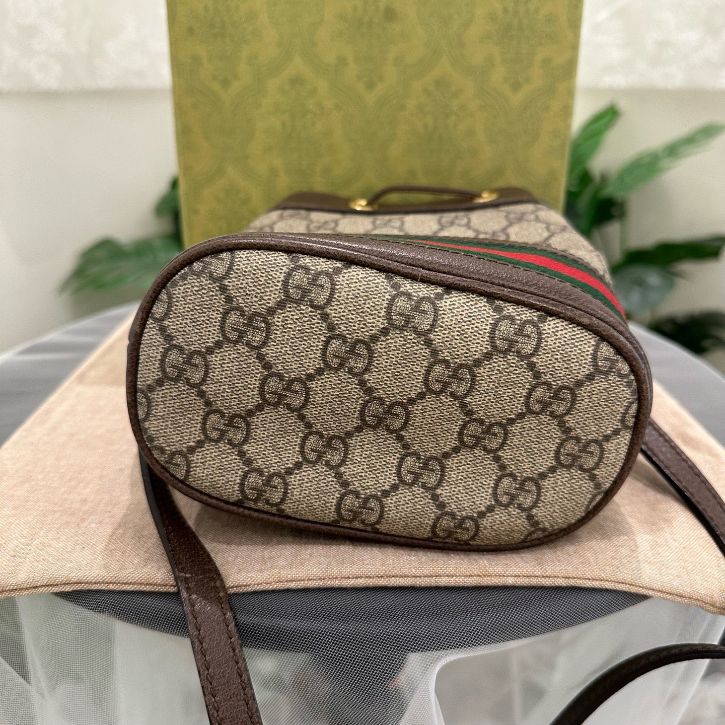 Gucci - Ophidia GG Supreme Mini Bucket Bag - Coated canvas and leather - Brown - (mini)
